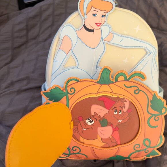 Disney Cinderella Ballgown Pumpkin Mini Loungefly Backpack main image 4